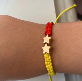 Pulsera España 2 Estrellas Roja y Amarilla