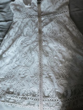 Abito in pizzo bianco