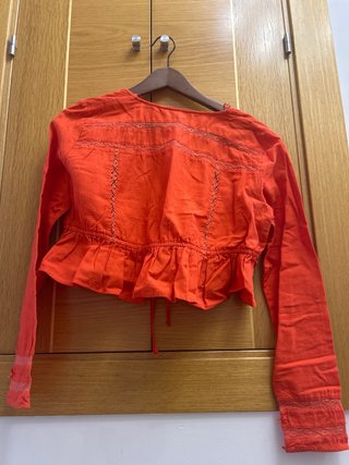 Top Zara Mujer Talla M Naranja