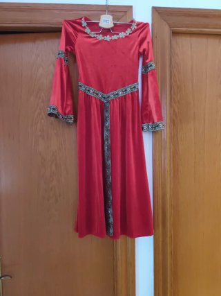 Disfraz Medieval Niña Rojo
