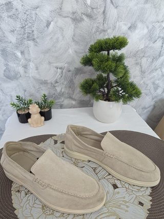 Mocasines Zara Hombre Beige Sin Estrenar