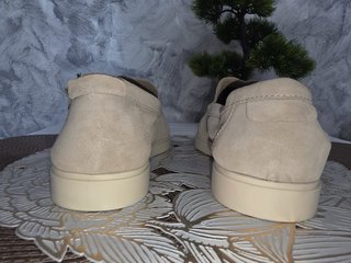 Mocasines Zara Hombre Beige Sin Estrenar