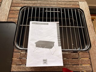 Barbacoa Portátil Plegable Negra