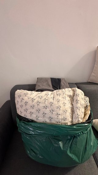 Edredón nórdico + funda IKEA BRUNKRISSLA negra 240