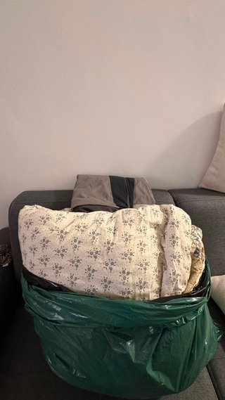 Edredón nórdico + funda IKEA BRUNKRISSLA negra 240