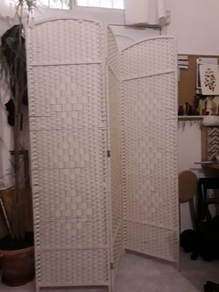 Biombo de madera de 3 hojas