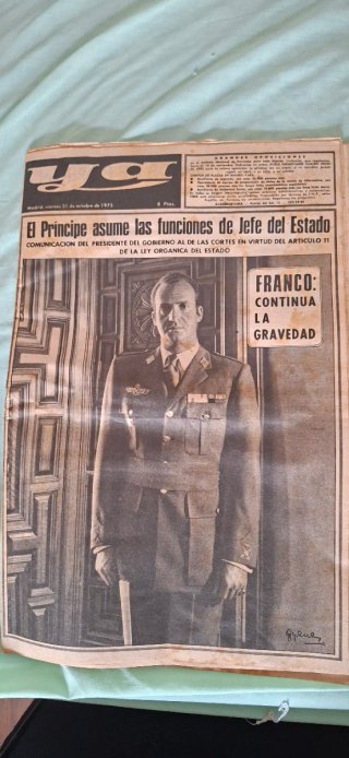 Colección periódicos originales muerte de Franco