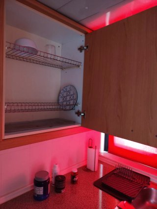 Muebles de cocina y encimera de madera