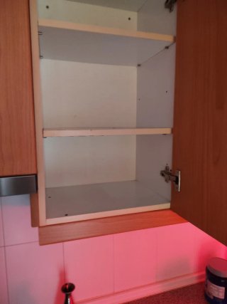 Muebles de cocina y encimera de madera