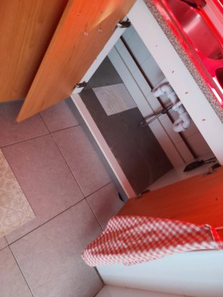 Muebles de cocina y encimera de madera
