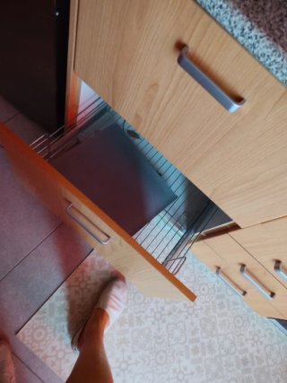 Muebles de cocina y encimera de madera