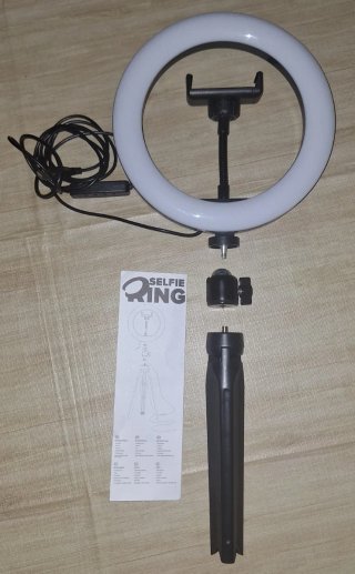 Aro de Luz LED con Trípode y Soporte Móvil