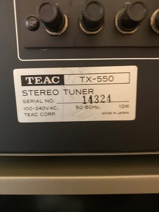 Equipo de sonido TEAC Plata