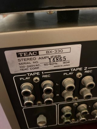 Equipo de sonido TEAC Plata
