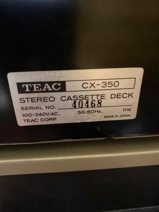 Equipo de sonido TEAC Plata