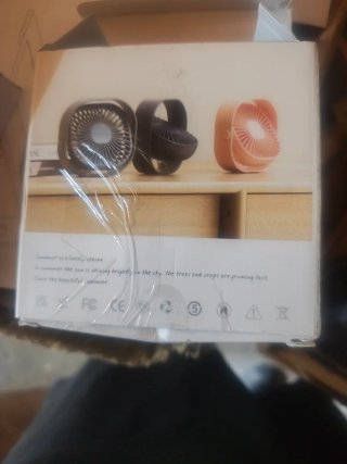 Mini ventilador USB de escritorio gris