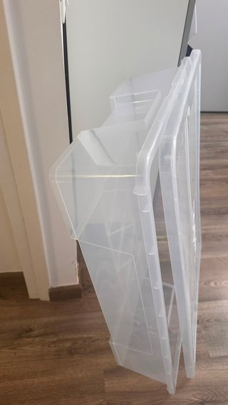 2x Caja SAMLA IKEA transparente 55L