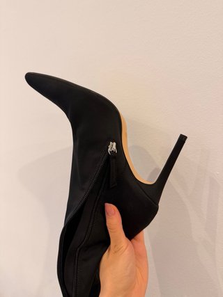 Botas altas Zara calcetín negras