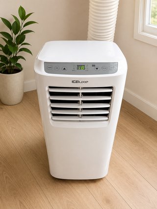 ICE LUXE Pingüino Aire Acondicionado Portátil Blan