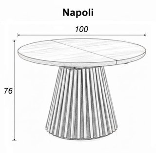 Mesa comedor redonda extensible madera