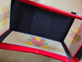 Cuna de viaje y colchón plegable con funda