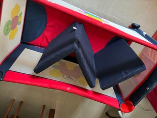 Cuna de viaje y colchón plegable con funda