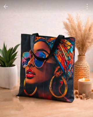 Bolso Tote Mujer Diseño Africano