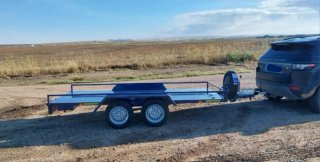 Plataforma 350x160 con freno y doble eje