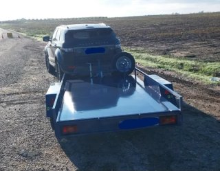 Plataforma 350x160 con freno y doble eje