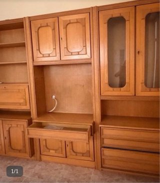 Mesa extensible y mueble de salón madera