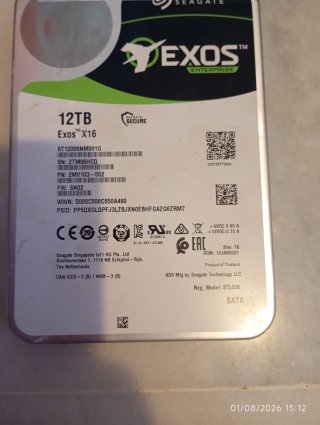 Disco Duro Seagate Exos X16 12TB