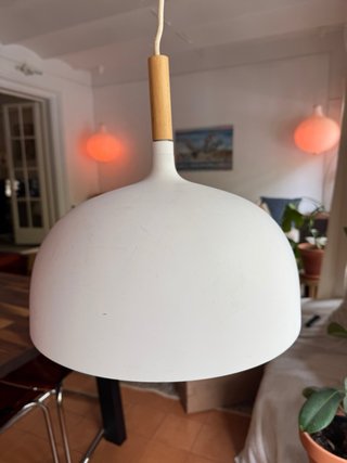 Lámpara Techo IKEA Madera Blanca