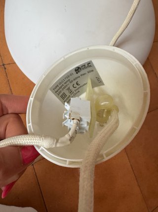 Lámpara Techo IKEA Madera Blanca