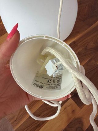 Lámpara Techo IKEA Madera Blanca