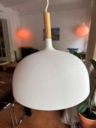 Lámpara Techo IKEA Madera Blanca