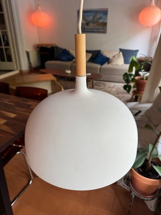 Lámpara Techo IKEA Madera Blanca