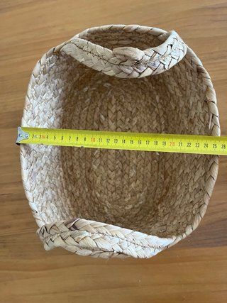 Juego de 3 cestas de mimbre trenzado