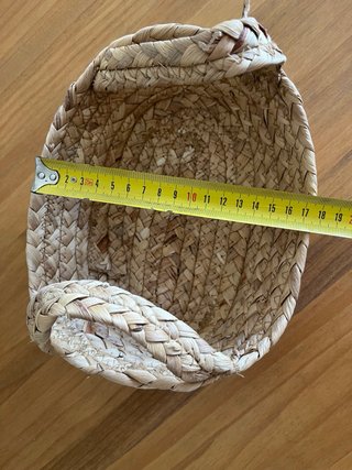 Juego de 3 cestas de mimbre trenzado