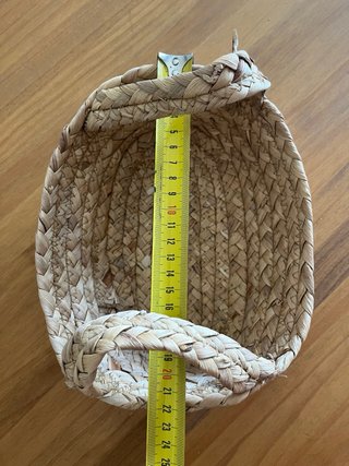 Juego de 3 cestas de mimbre trenzado