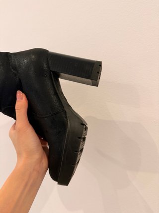 Botines negros tacón 10cm talla 37