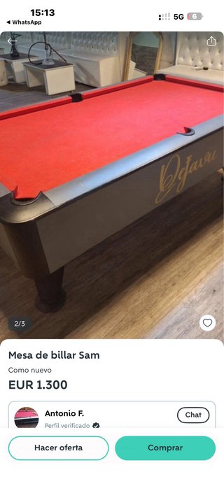 Mesa de billar profesional