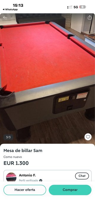 Mesa de billar profesional