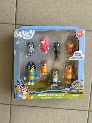 Pack Figuras Bluey Família e Amigos
