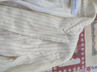 Chaqueta Zara rayas diplomáticas blanca T.38