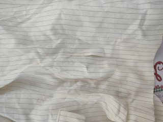 Chaqueta Zara rayas diplomáticas blanca T.38