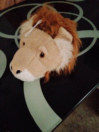 Peluche cabeza de león