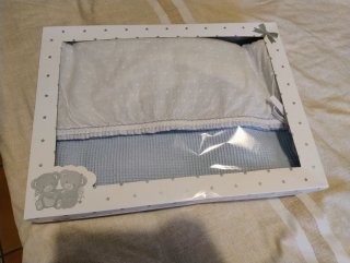Saco silla carro azul piqué nuevo