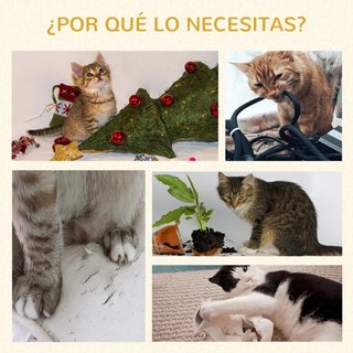 Árbol Rascador para Gatos 127 cm con Hamaca Gris