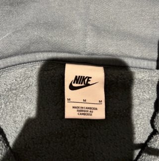 Felpa Nike nera con zip