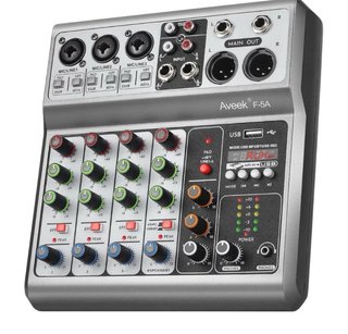 Mezclador Audio Aveek F-5A